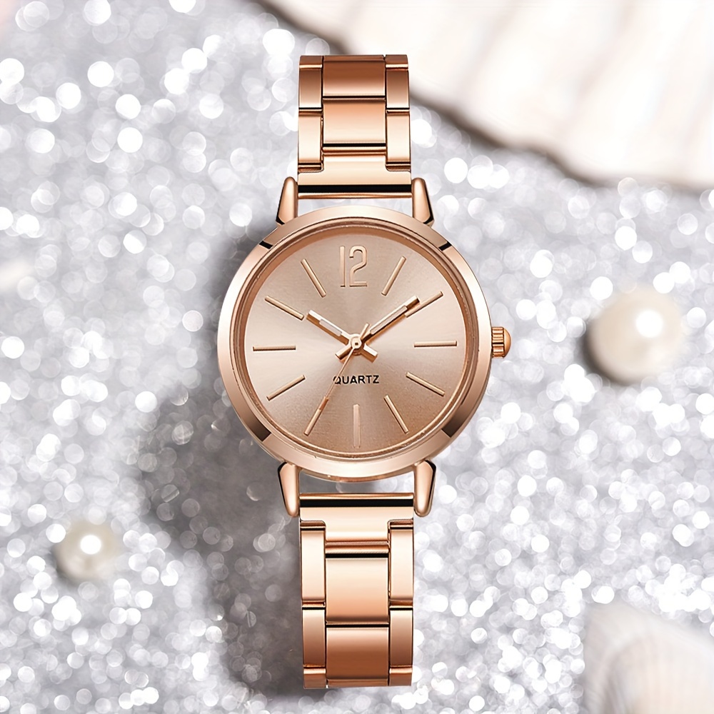 3pcs Stylish and Elegant Quartz Women's Watch Set, Perfect for All Occasions - Ideal Gift for Mom or Girlfriend (Box Not Included)