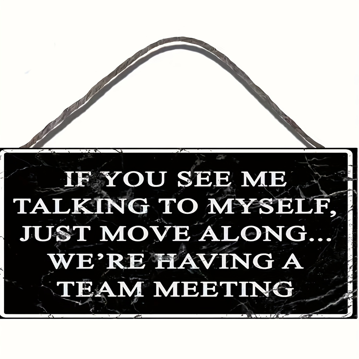 

1pc, Funny Computer Office Sign Humor Wall Art Decor, If You See Me Talking To Me We Have A Team Meeting, Bar Decor Home Decor Office Room Decor