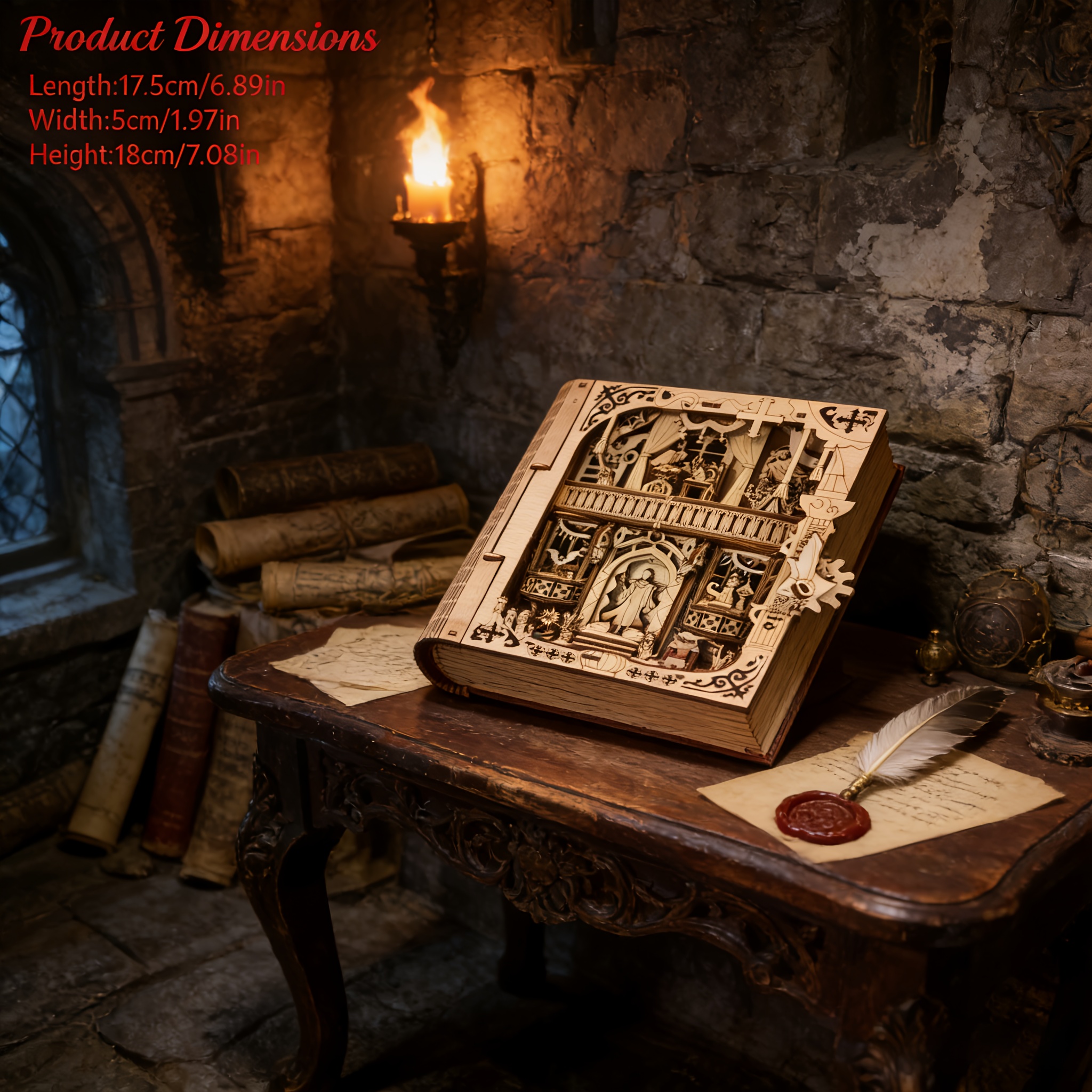 Magic Book 3d Wooden Puzzle Model: The Gift For Easter, Valentine's Day, And Birthdays