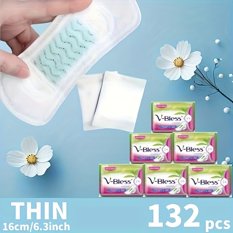 Image of 132 Count Panty Liners, , Feminine Care , Daily Use, Ultra Thin & Breathable, Leak-proof Protection, Long-, , Travel Portable, Women's Essential