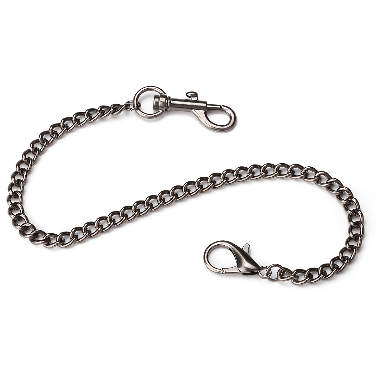 TEMU 38cm Anti-loss Chain | Copper Alloy Metal Chain, Street Style, Brass Material, Suitable For Wallet And Other Items, Hangs On Backpack