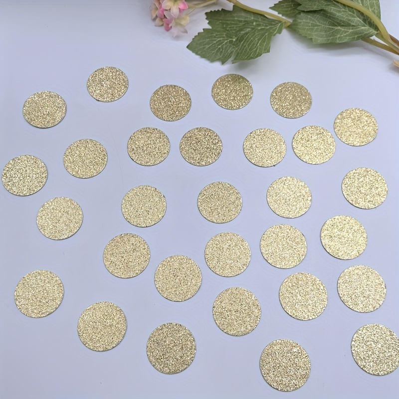 

50pièces Cercles En Feuille Dorée, 2.6cm, Décorations de Table Ronde, Fournitures de Fête DIY, Décoration Universelle Pour Les Vacances, Mariage, Anniversaire, de Fête À L'Étudiant