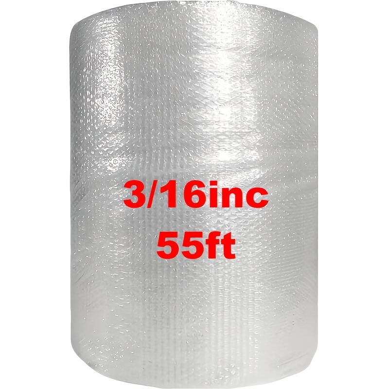 TEMU Bubble Cushioning Wrap 3/16 Inch Bubble 12 Inch X 55 Feet Total Length, Perforated 12 Inches, Packing Supplies For Heavy Duty Moving Shipping