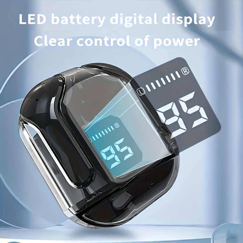 New high-quality spacecraft wireless earphones with high fidelity stereo touch and low delay, wireless in ear earphones suitable for gaming, leisure, outdoor sports, and cycling