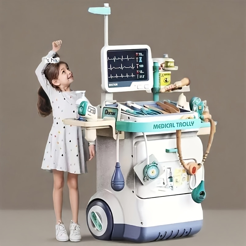 TEMU 2025 Christmas Halloween Party Toys: Interactive Role-playing Doctor Toys, Pretend Play Toys With Sound Effects, Featuring 26 Medical Tool Toys