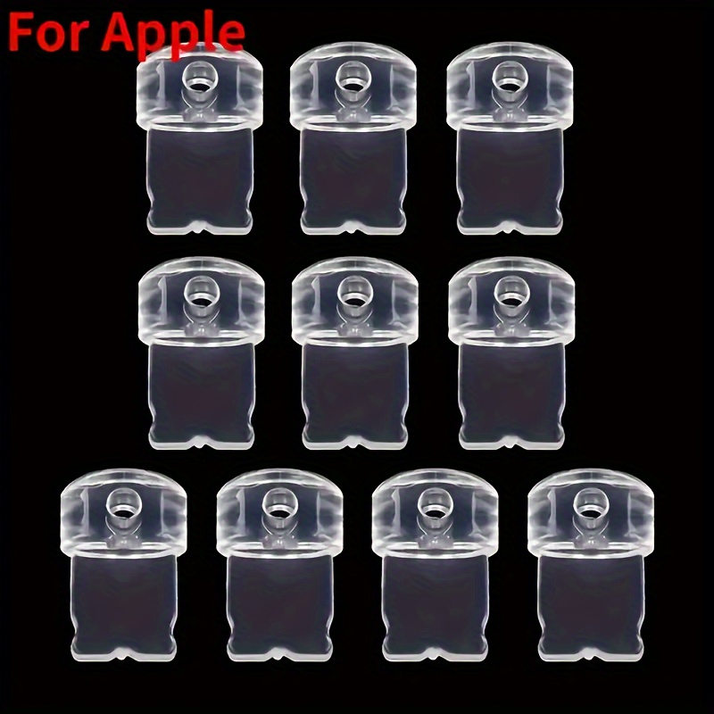 

20-piece Transparent Dust Plugs For Iphone & Android - Type C Charging Port Covers