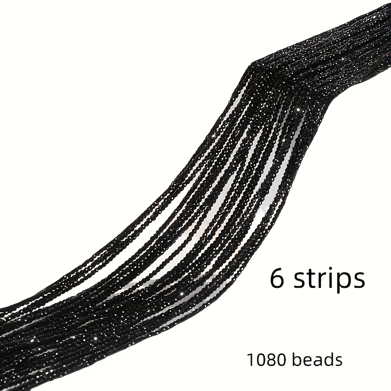 2mm Black Beads, Diy Loose Glass Beads, Beads Decorative Accessories