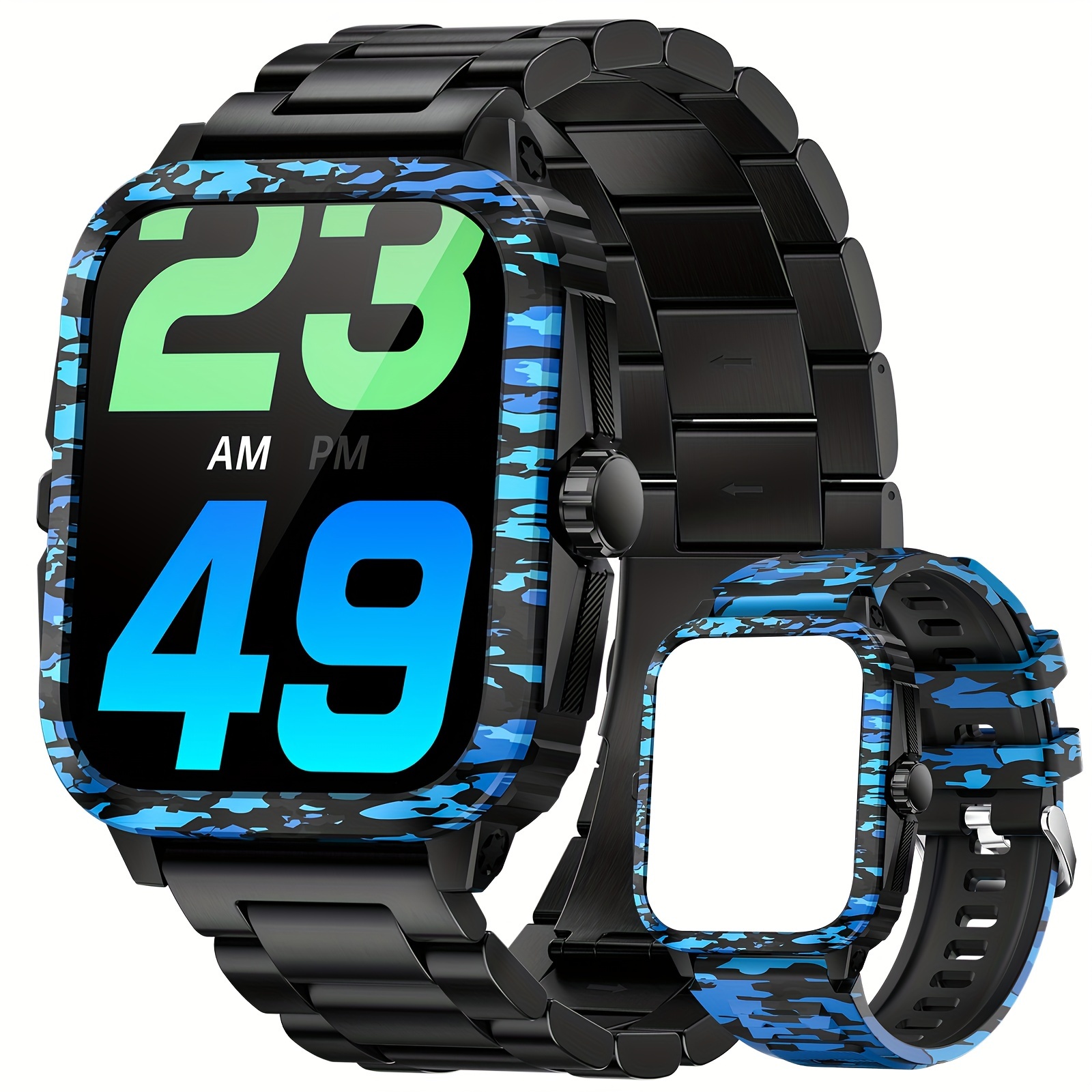 smart watch mens sports recording watches 96 Temu