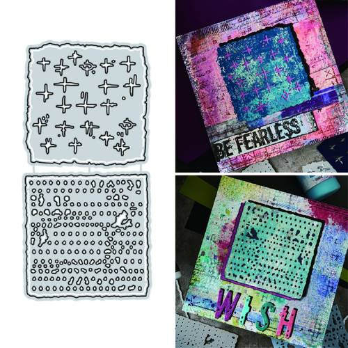 1pc metal cutting dies make old square panels paper craft knife mold blade punch stencils dies