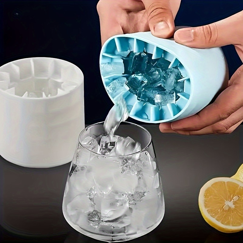 

1pc, Cylinder Ice Tray, Silicone Ice Cube Mold, Silicone Ice Cube Cup, Ice Cup Ice Storage Box, Mini Cup Ice Bucket Ice Box, Easy To Use And Durable Perfect For Making Ice Cubes, Home Item