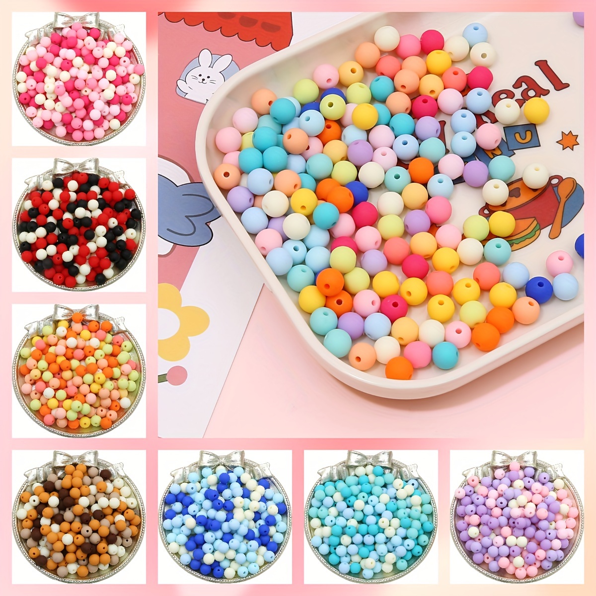 

30pcs 8mm Frosted Sugar Fruit Mixed Color Acrylic Round Loose Beads For Jewelry Making Diy Handmade Beaded Couple Bracelets Necklaces Phone Bag Chains Handicrafts Supplies