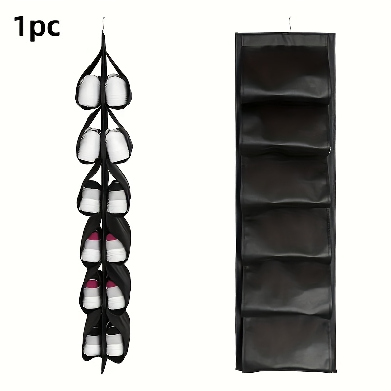 E-shop 1 Stück Vlies-Schuhaufbewahrung Hängetasche, Mehrschichtige Wandmontierte Schuhregal, Dreidimensionaler Türhänger Organizer, Kleiderschrank