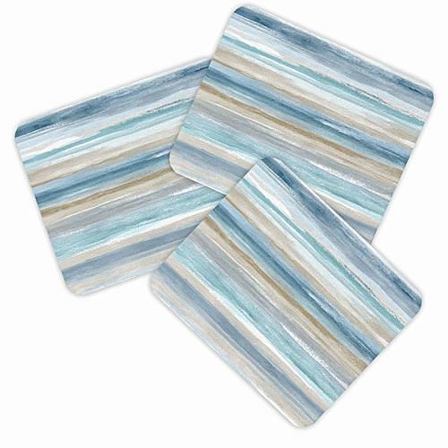 lot de 6 chiffons de nettoyage 2d plats à dégradé de rayures aquarelle et beige pour lentilles/lunettes/écrans, smartphones/ /miroirs/lunettes de colorées, portables/réutilisables, cadeau de thanksgiving/danniversaire, 2d plat