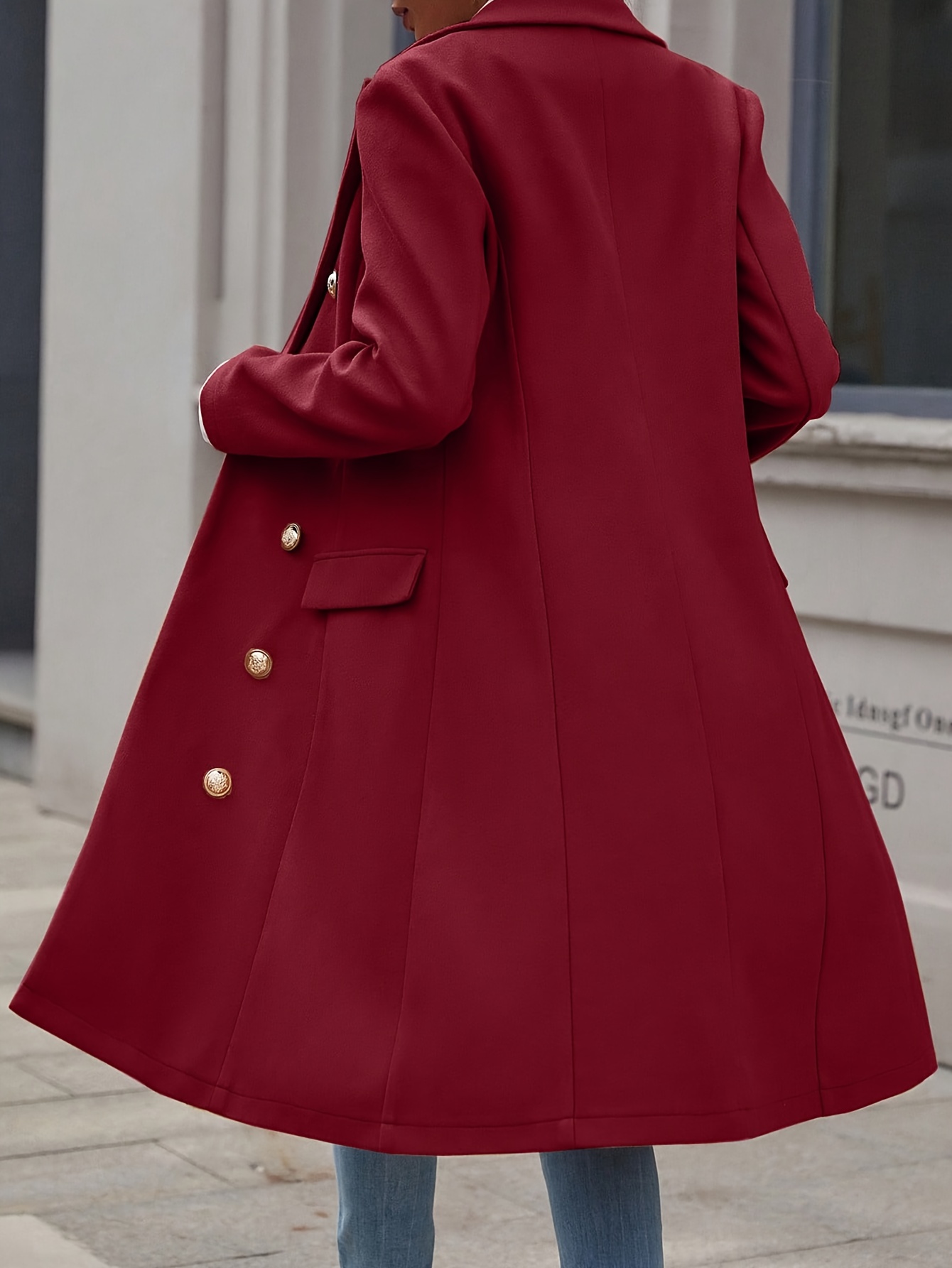 eleganter französischer stil reißverschluss tweed mantel für damen