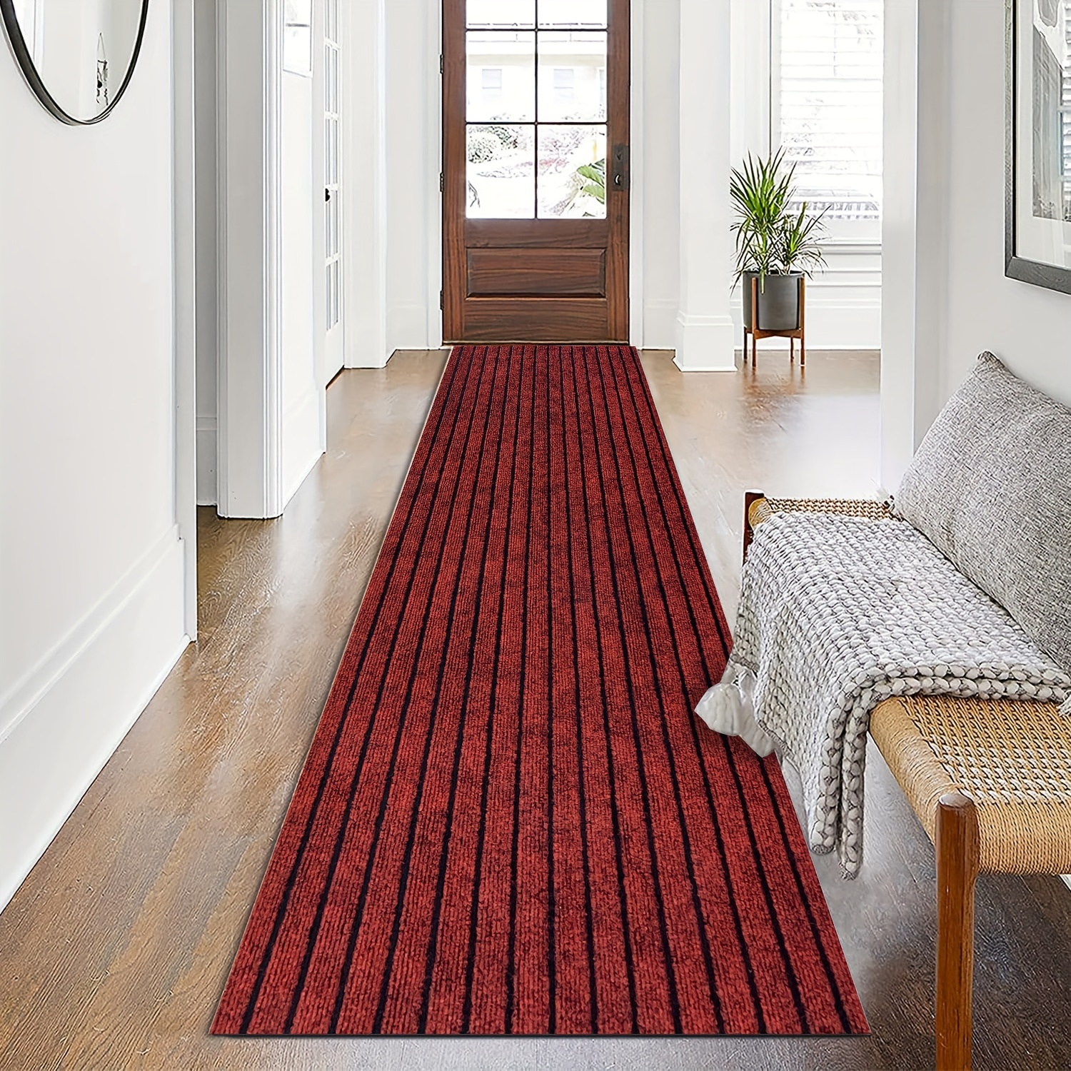 

Limdirem Washable Runner Rug For Hallway And Kitchen – Indoor Area Carpet With Non-slip Rubber Backing, Stain Resistant, Floating Installation, For Living Room, Garage, 5mm