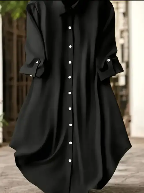 black shirt dresses for women sold on Temu United States black shirt dresses for women sold on Temu United States