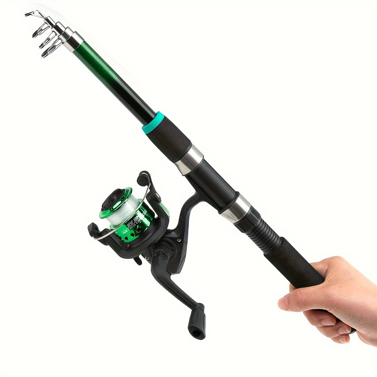 Set Fishing Rod And Reel Combo Spinning Rod with Soft Bait  T-tail Minnow Lure, Fishing Accessories, Best for Christmas