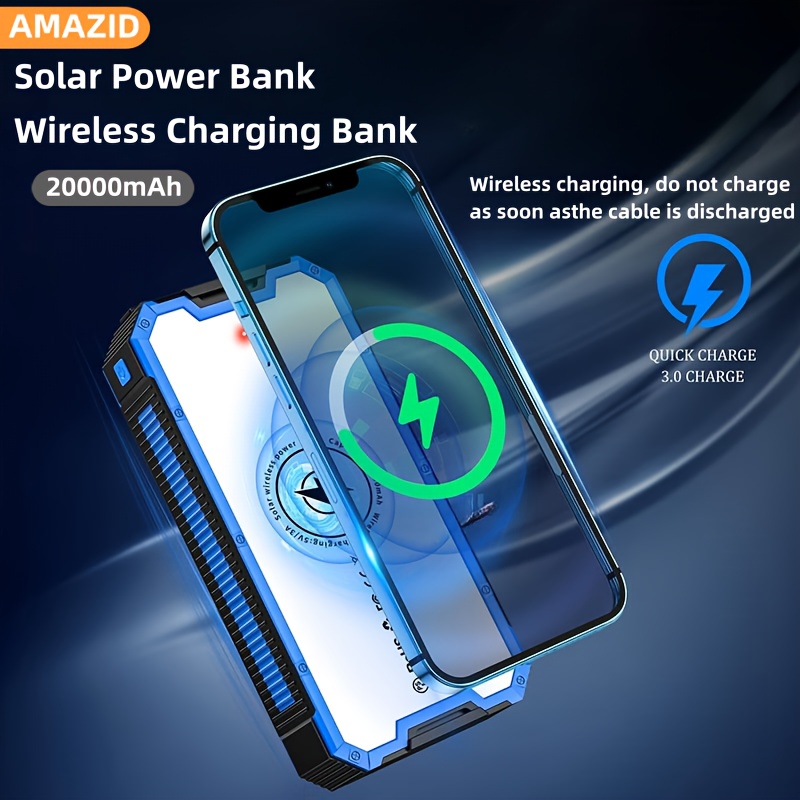 Jinyu Solar charger power bank 20000mah Portable Charger - Temu