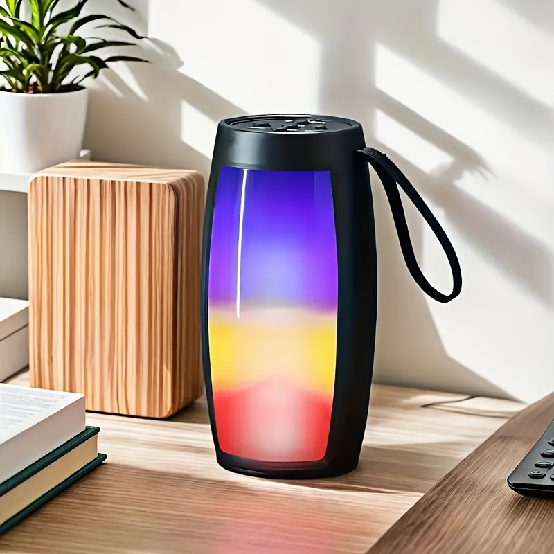 Alternative view of Altavoz Inalámbrico Portátil SoundWave | 7.19cm*14.78cm con Luces LED Rich, Batería de Larga Duración, Carga USB…