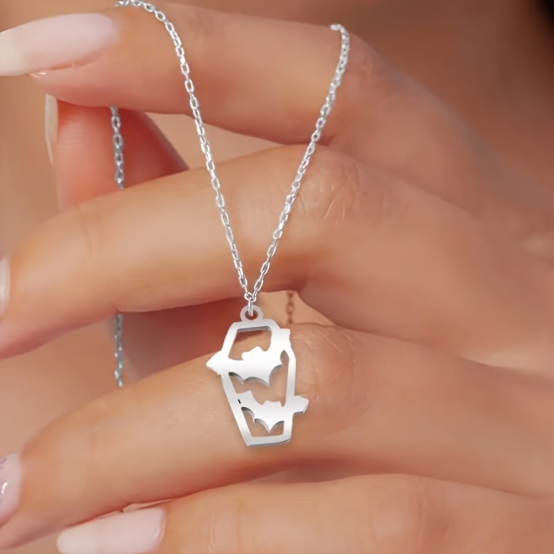 Retro Halloween Witch Pendant Necklace