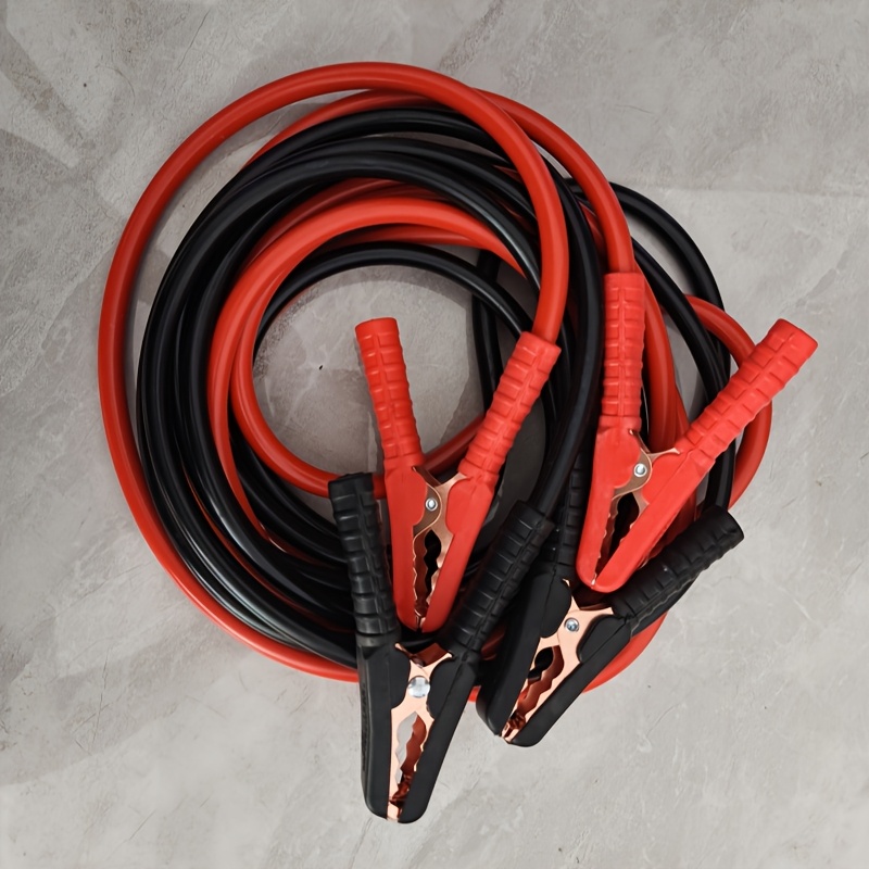 Cable De Emergencia Para Batería 120A - 2.5 Metros, Ideal Para Arrancar Coches Y Asistencia En Carretera