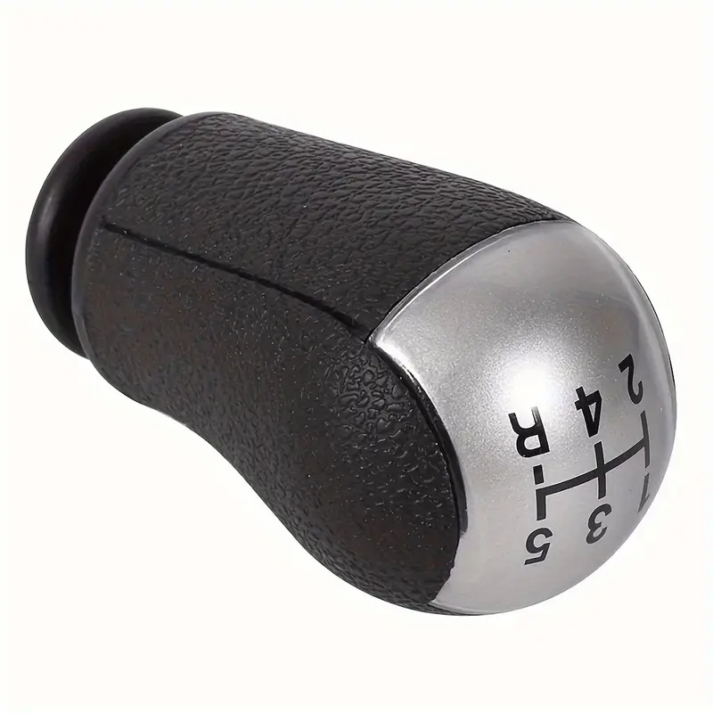 5-Speed Manual Shift Knob – Black & Red Leather Stick Handle For Ford Focus