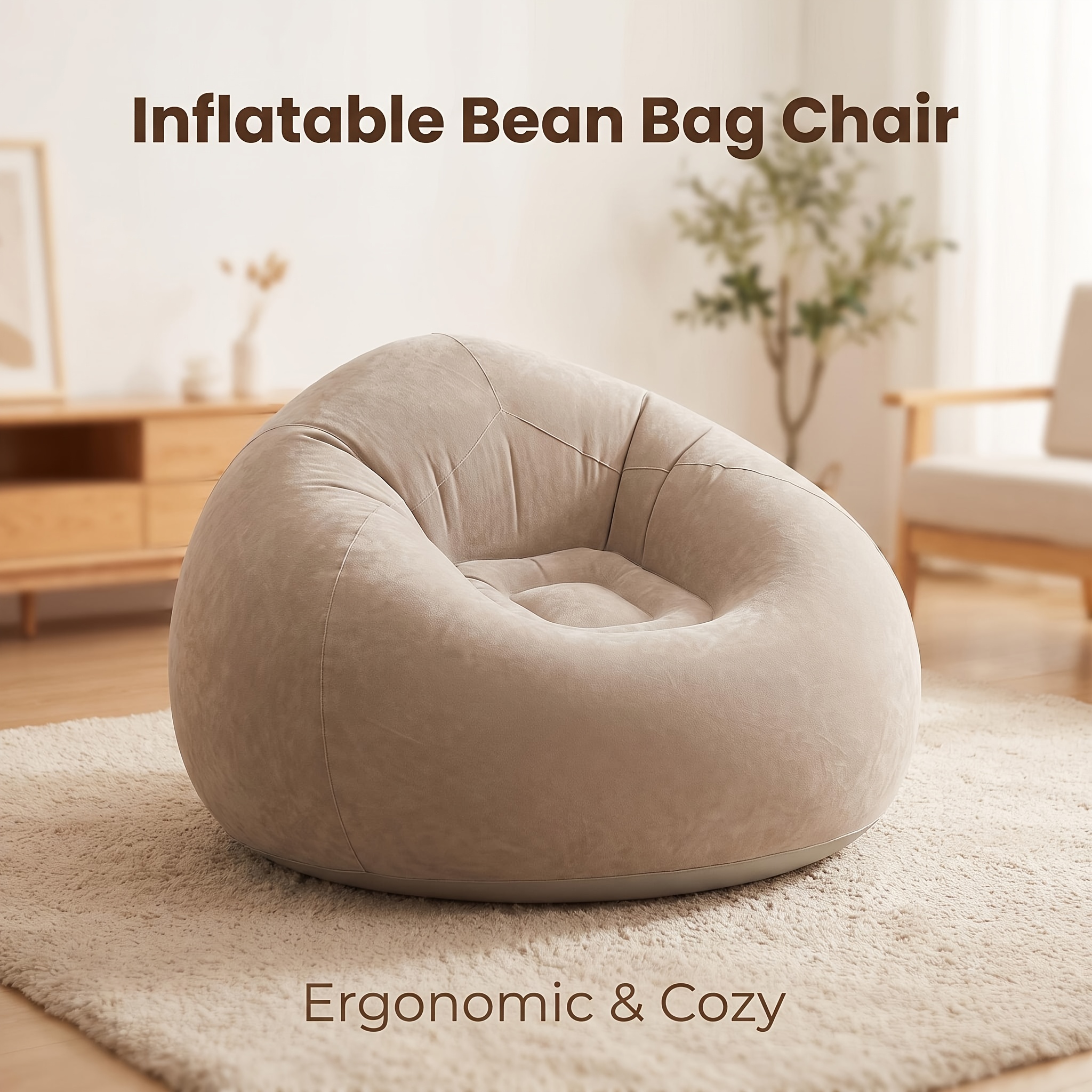 *. Große Lazy Air Sofa Sessel, Faltbares Tragbares PVC Sitzsack Sofa, Mehrfarbig Verfügbar * für Innen- und Außenbereich