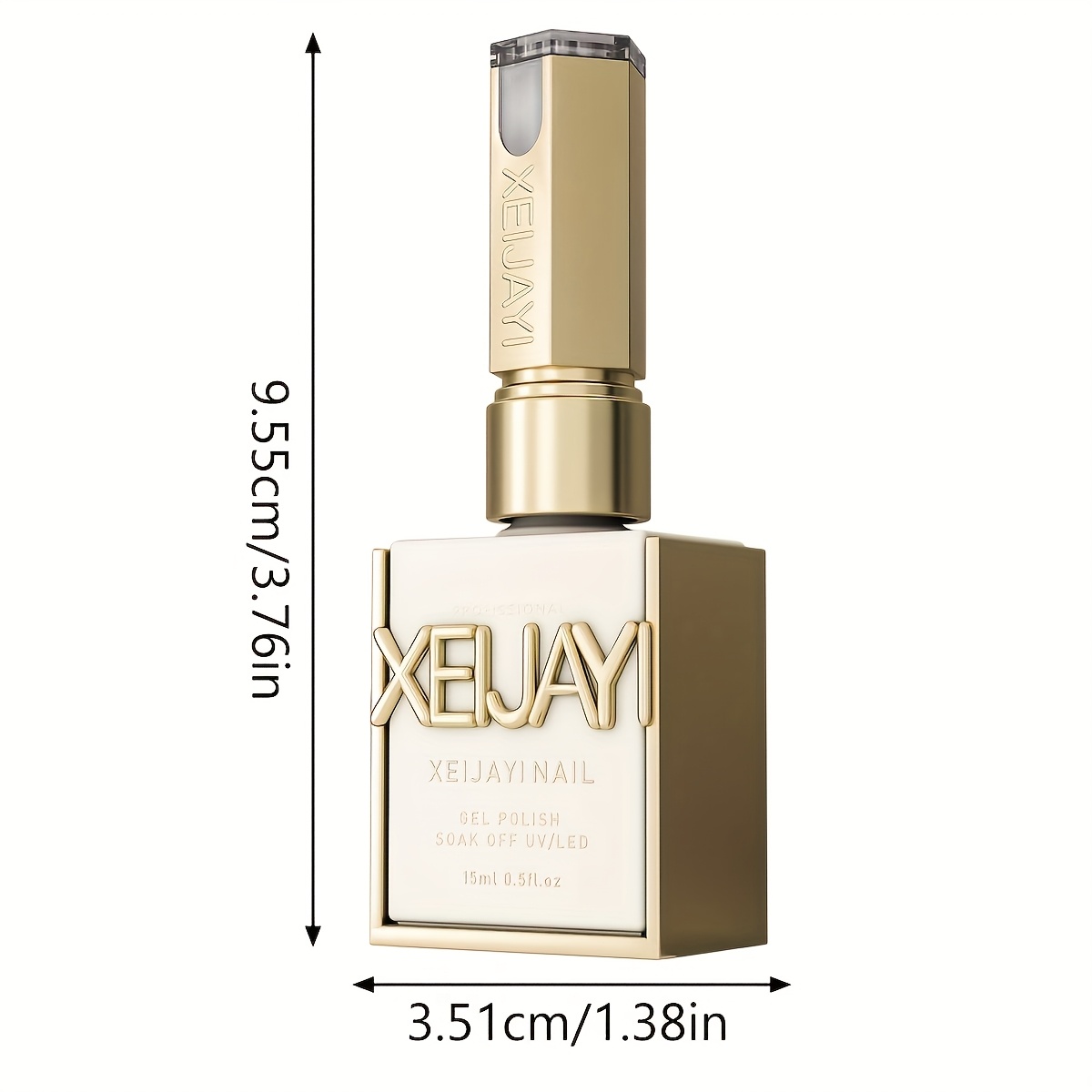 15ML XEIJAYI Гел за нокти | Полу-перманентен / LED гел за салон и, Светъл цвят, Гладък и издръжлив, Идеален за коледни подаръци