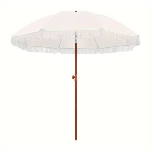 patio umbrella with upf 50 protection 8 ribs push button tilt versatile outdoor shade for garden courtyard and beach