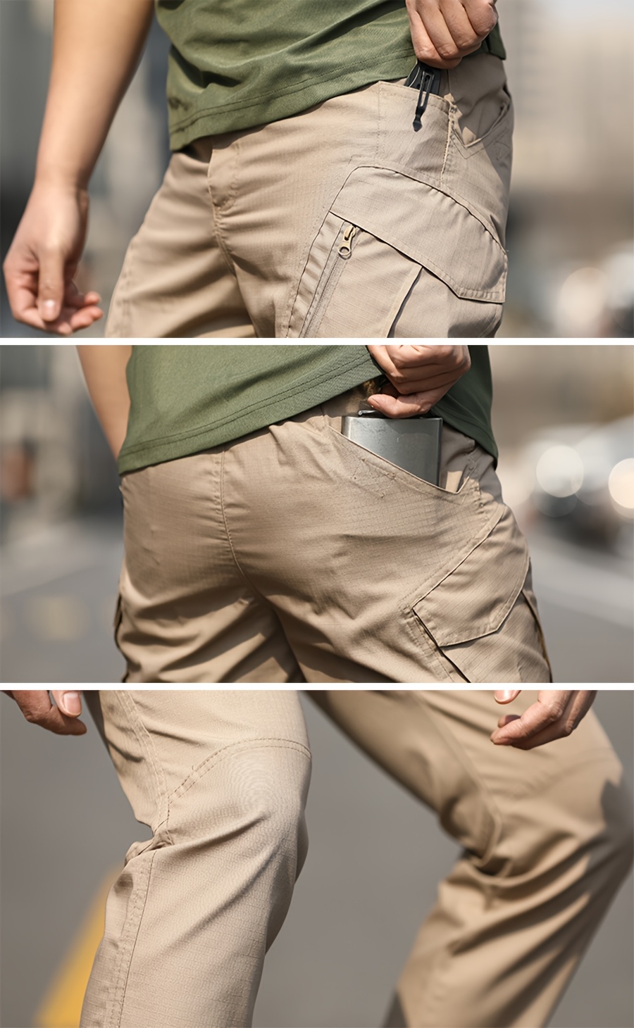 Men's IX9 Tactical Overalls - Durable, & Scratch-Resistant Polyester Cargo Pants with Multiple Pockets for Outdoor Activities & Casual Wear, All-Season Comfort
