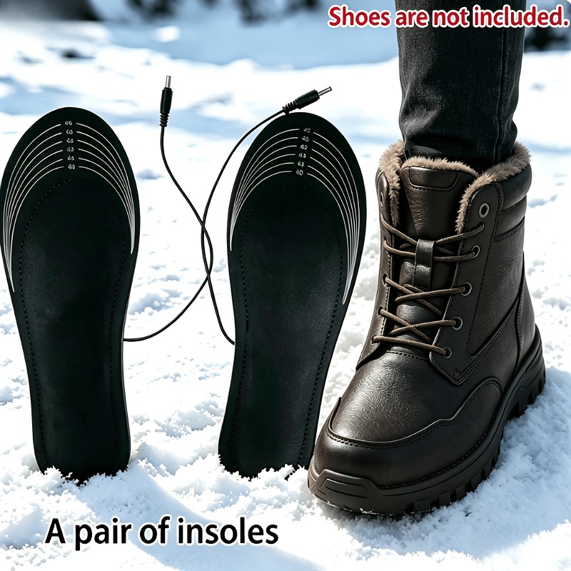 TEMU Coussinets USB pour pieds, Semelles chauffantes électriques, Coussinets alimentés par USB, Coussinets flexibles, Température réglable, de la