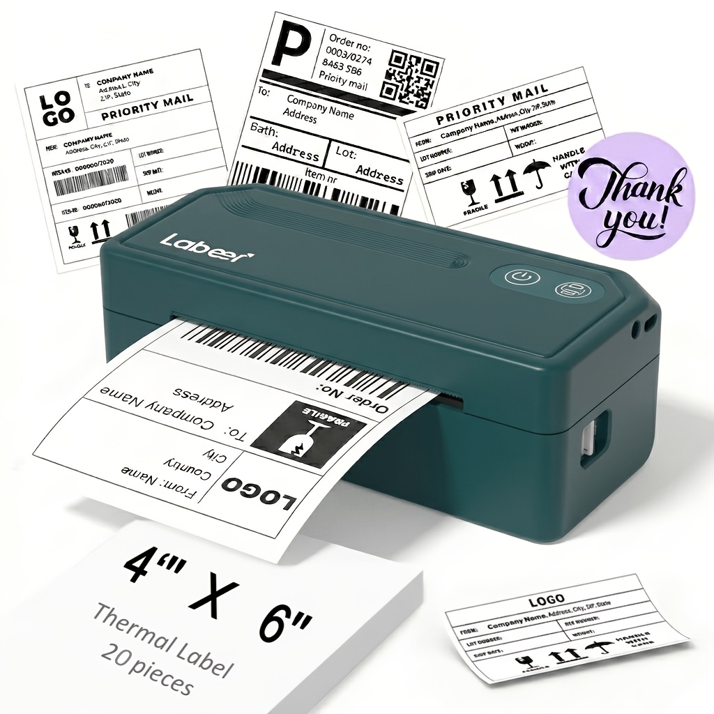 TEMU Shipping Label Printer, 4x6 Thermal Label Printer, Compact Desktop For Shipping & Mailing, Effortless Use With Windows, For Small Business Home