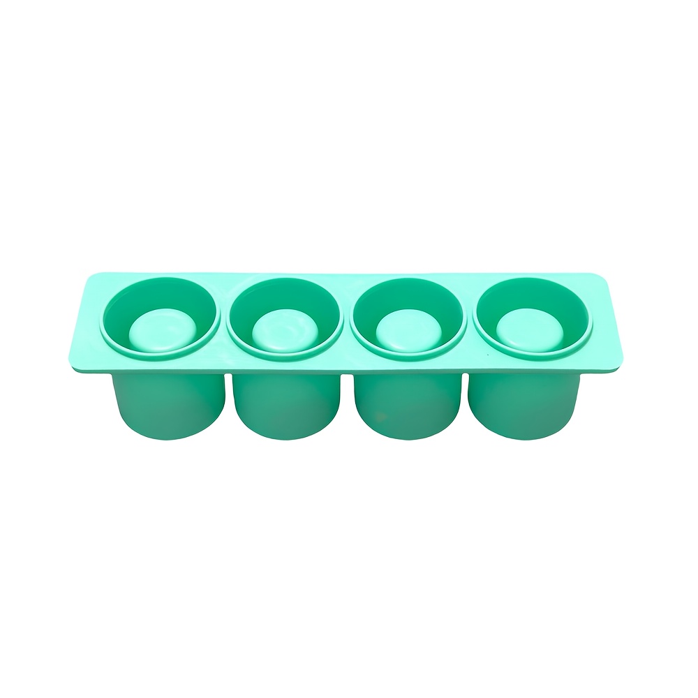 1pc 4- Silicone Small Round Pottery Clay Decorative Flower Pot Mold, 3d Handicraft Diy Mold