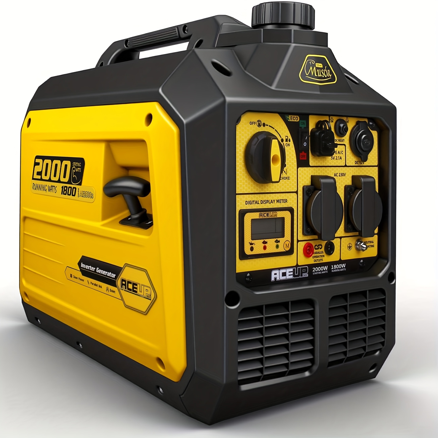 Image of Energy 2000 Watt Inverter Power Generator, Petrol Power Generator With 230 V Usb 12 V, Digital Display, , Parellel, Portable Generator For Outdoor, , Ce, , 2000w , 1800w Rated