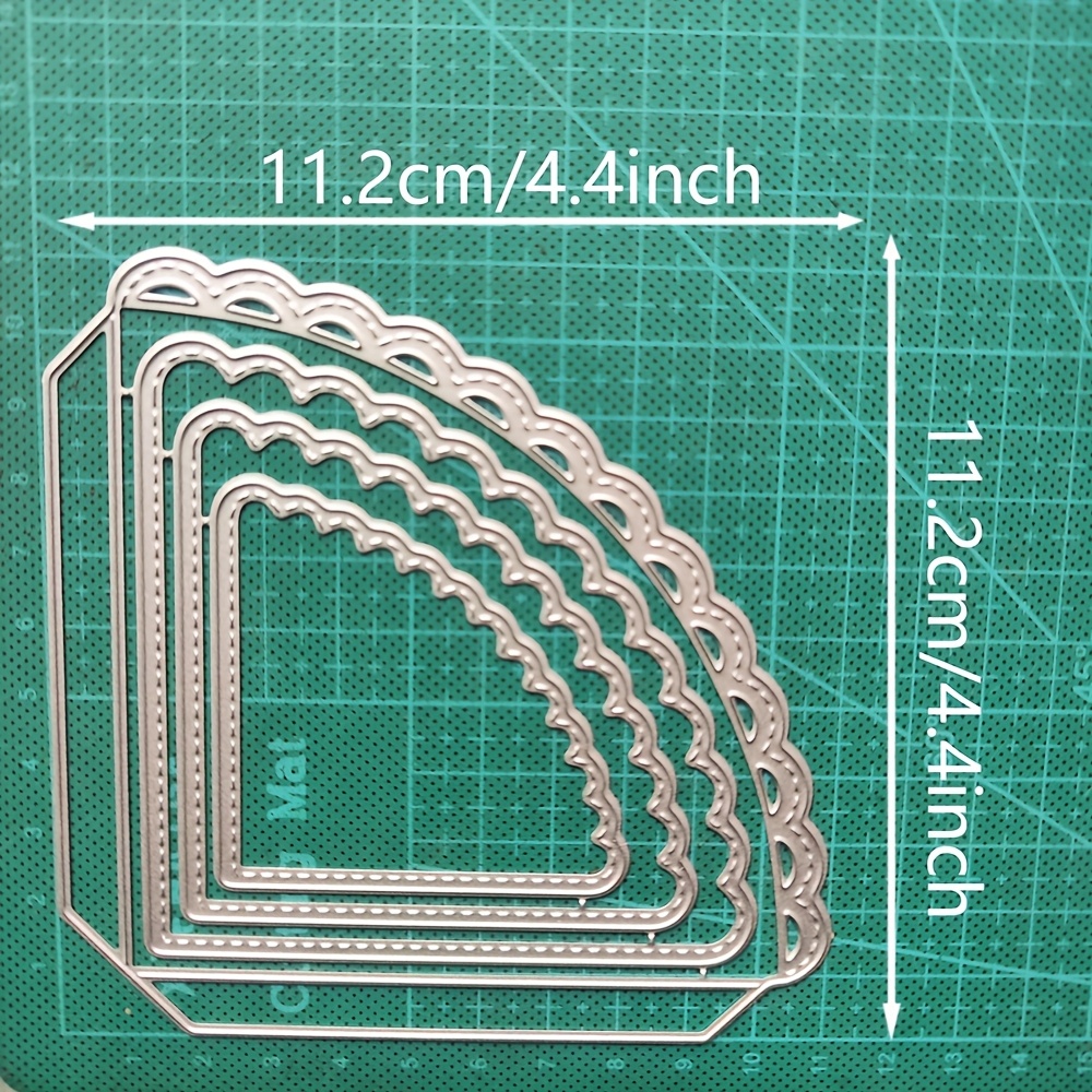 E-shop Metallschneideformen-Set - Professionelle DIY-Schrägbandvorlage, Werkzeug für Handspruchkarten & Bastelset zur Heimdekoration für Festliche