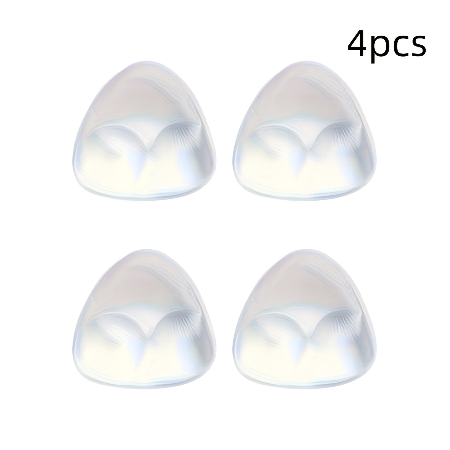 Clear Silicone Bra Inserts, Push Up Bikini Pads For Swimwear And Backless Dress, Reusable Enhancer Cups