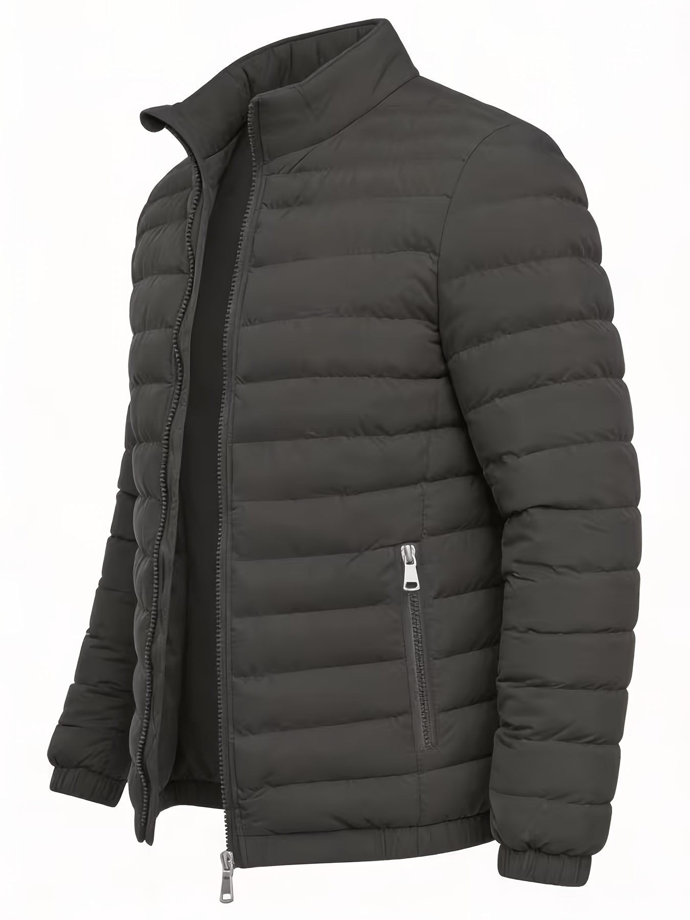 Custom Padded Jacket - Men's Stand Collar Thickened Padded