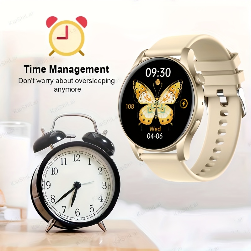 Smart Sports Watch, Full Touch Screen Display, with Message And Call Answering, Sleep Monitoring, Pedometer, Information Alerts, Suitable for Iphone And Android Phones, Smart Bracelet Fitness Watch, Suitable As a Gift for Female And Male Friends