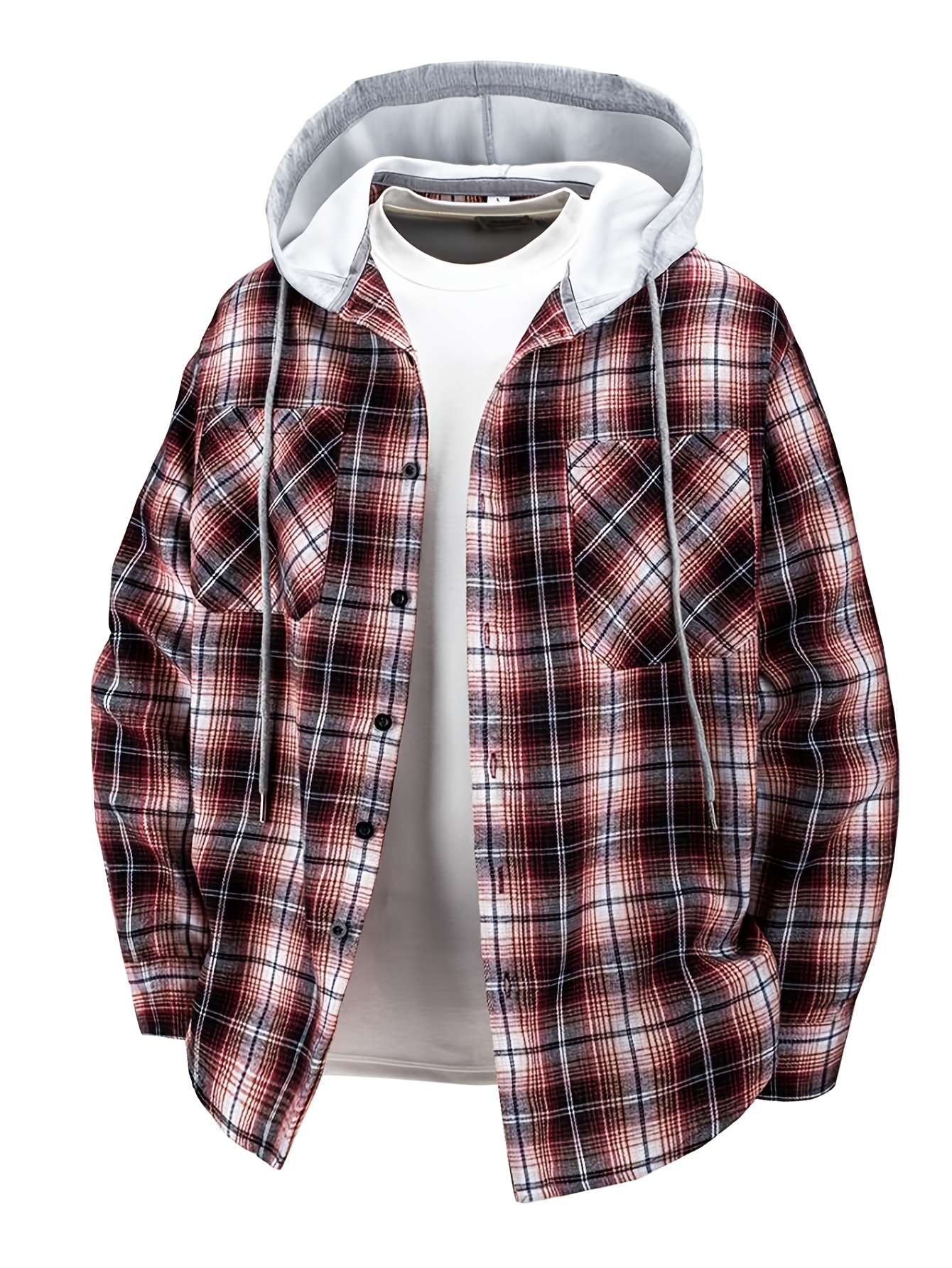 herren kapuzenjacke brusttaschen atmungsaktive bequeme Temu Germany