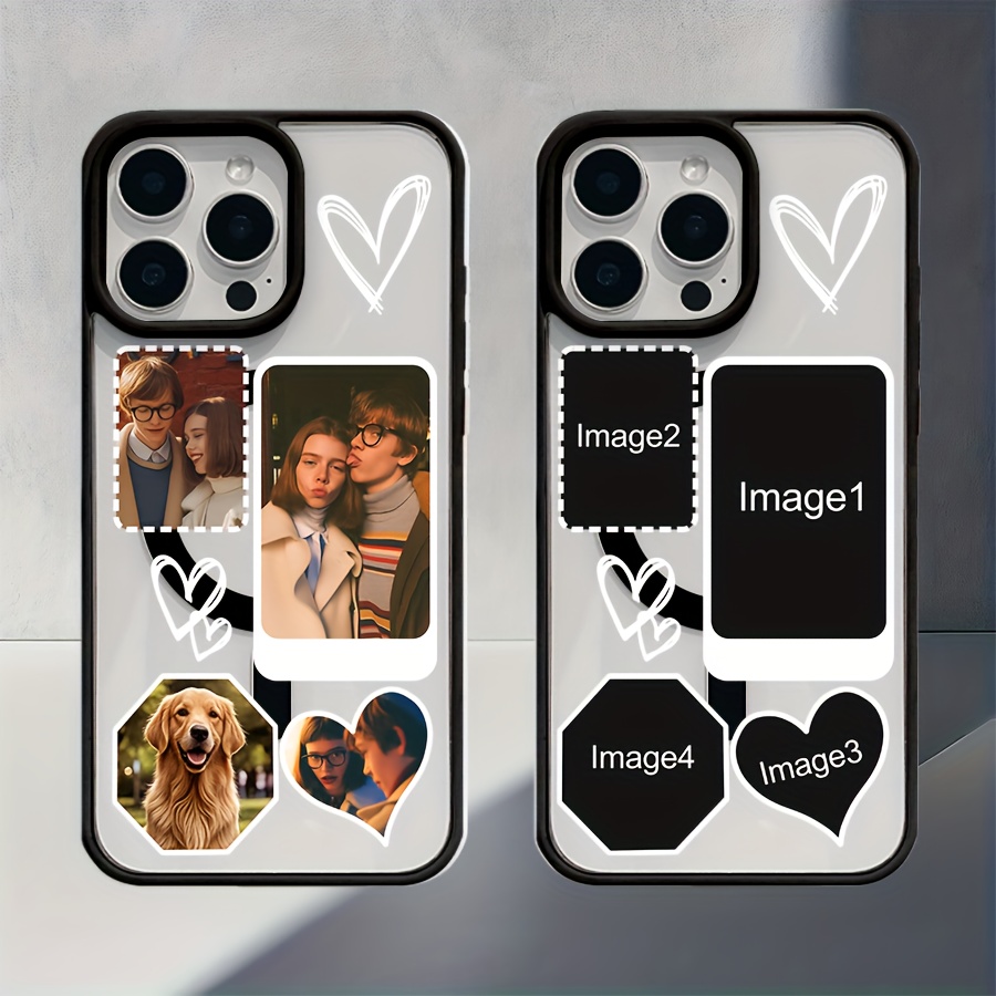 Custom Photo Phone Case - Premium Magnetic Silicone Cellphone Cover for iPhone 16 Pro Max/ 15 Plus/ 14/ 13/ 12/ 11, for Samsung S25 S24 S23 S22 S21 S20 Ultra Plus Couple Holding Hands Design for Lovers, Birthdays, Anniversaries & Family