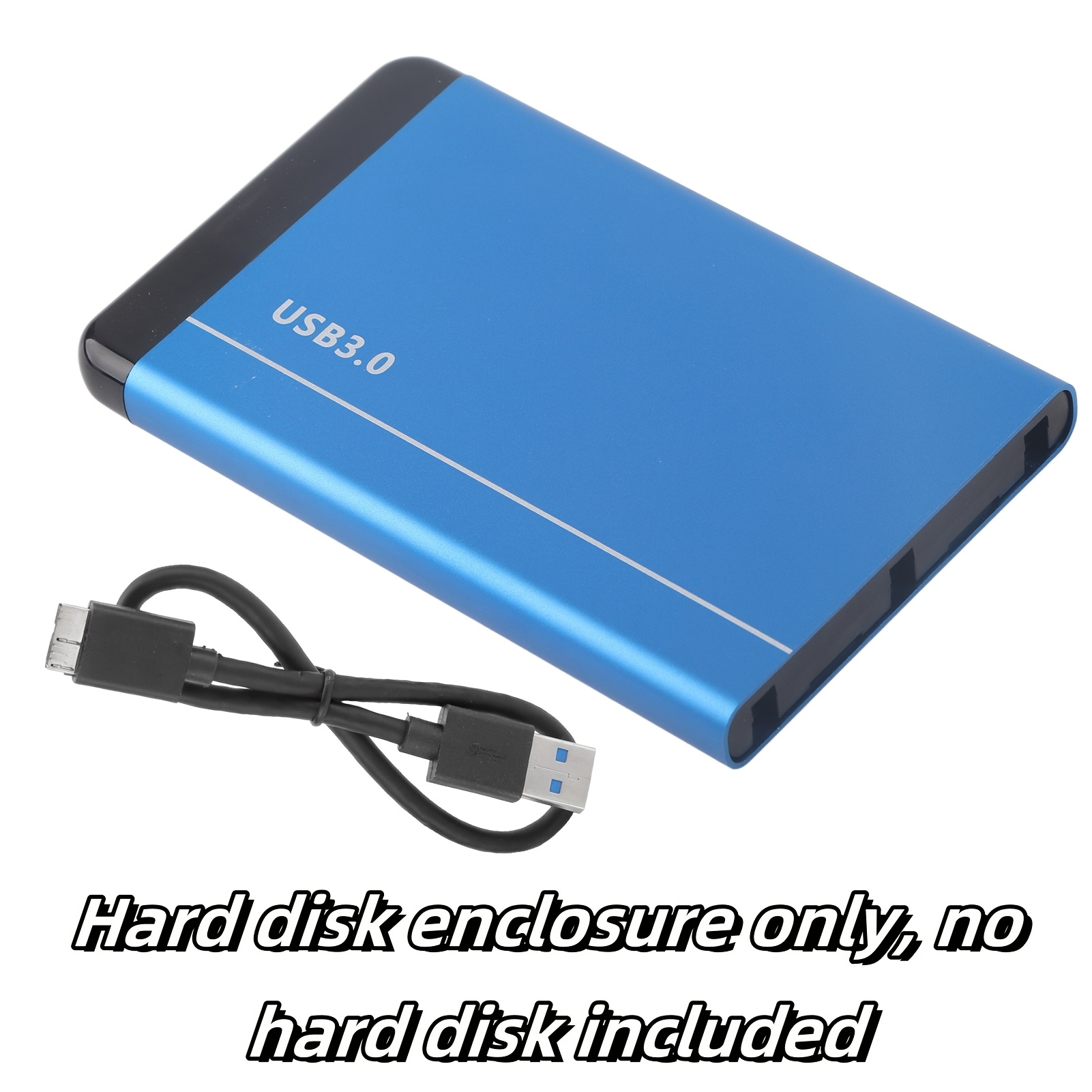 

Mobile Hard Disk Box Usb 3.0 For 8tb 2.5in Ssd Hdd Sata, Aluminum Alloy Enclosure Not Inclube Hard Disk