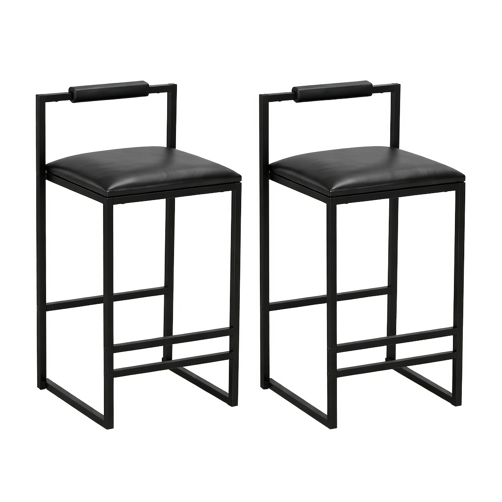Set Of 2 Modern Oriental Style Bar Stools, Velvet Upholstered Counter Height Chairs with Backrest & Footrest, Golden Metal Frame Kitchen Island Dining Stools, Multi-Color & Multi-Finish New Asian Aesthetic
