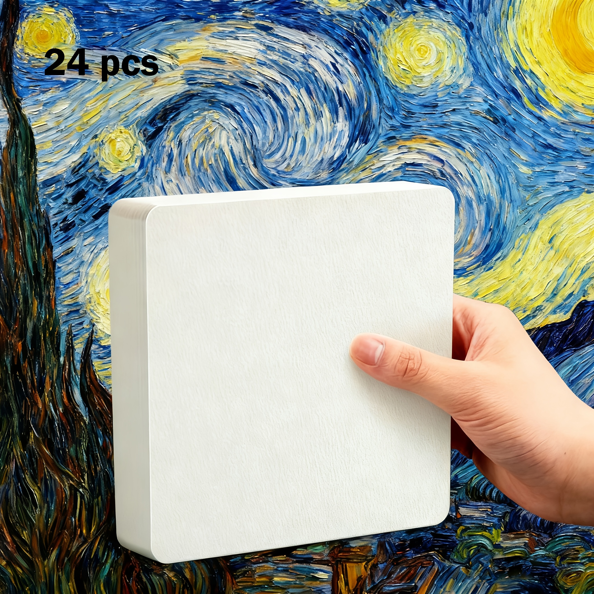 E-shop 24 Blatt pro Packung, hochwertiges Aquarellpapier mit perfekter Textur für professionelles Malen, dickes Skizzenpapier geeignet für Aquarell,