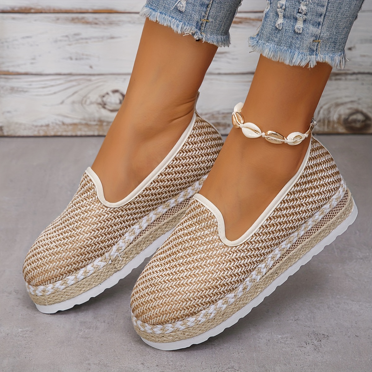 

Women's Trendy Platform Loafers, Casual Slip On Outdoor Shoes, Women's Comfortable Shoes