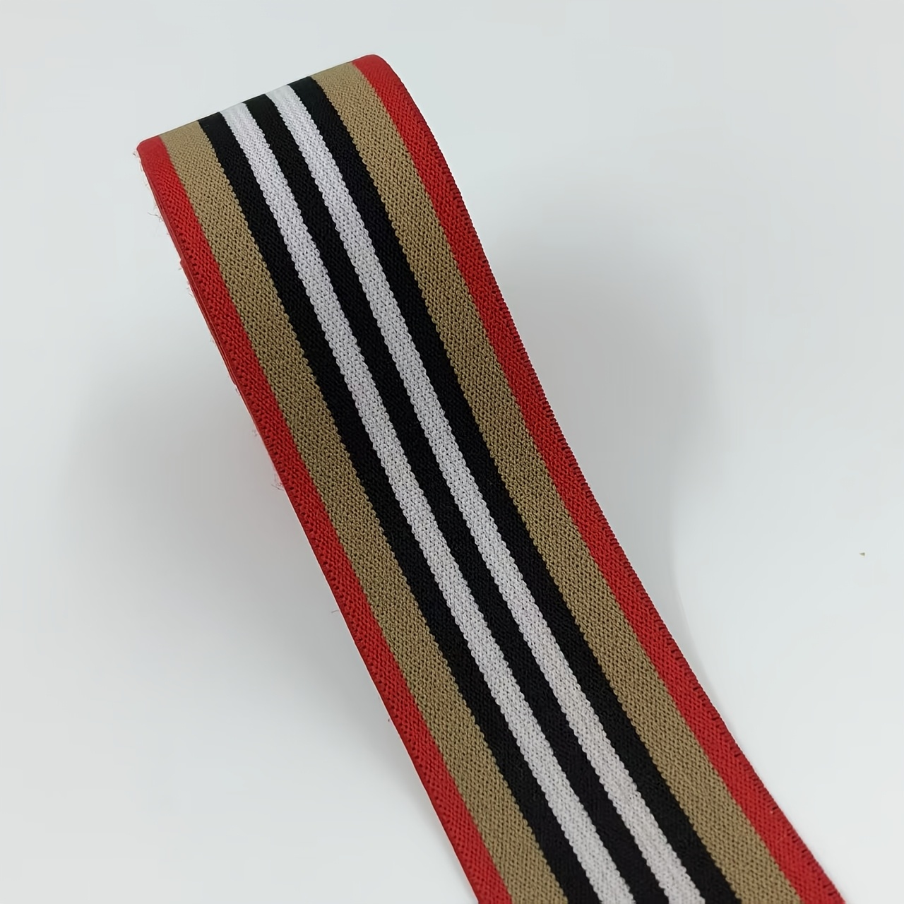 TEMU 1 Yard / / 92 Thread Striped High-elasticity Elastic Band 40mm Various Needs, Durable And Not Easily Deformed. An Excellent For Sewing And