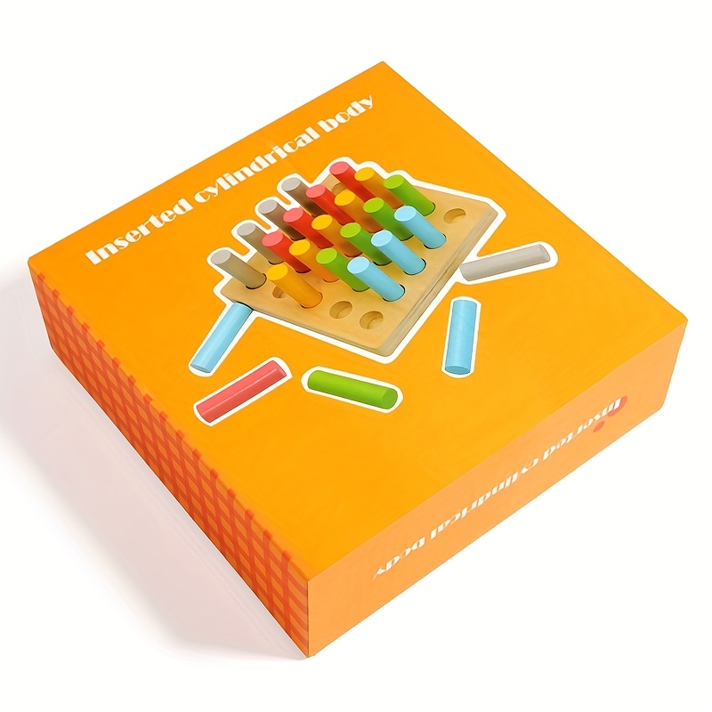 Image of Toys For Young That Cylindrical Rods For Sorting Colors And Learning Math, Aimed At Boosting Cognitive And Sensory Growth