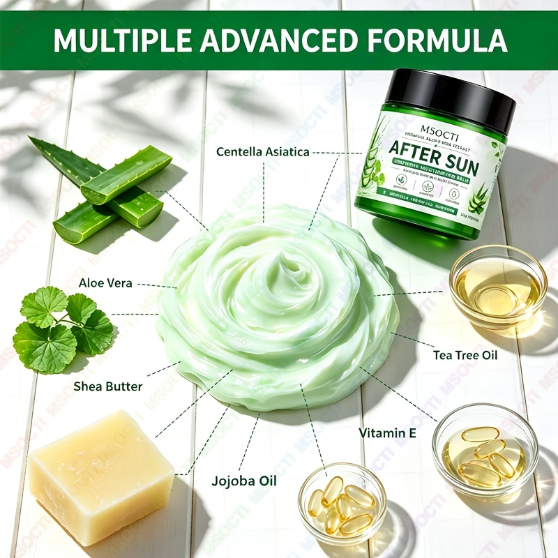 98% Aloe Vera Moisturizing Cream for After-Sun Care