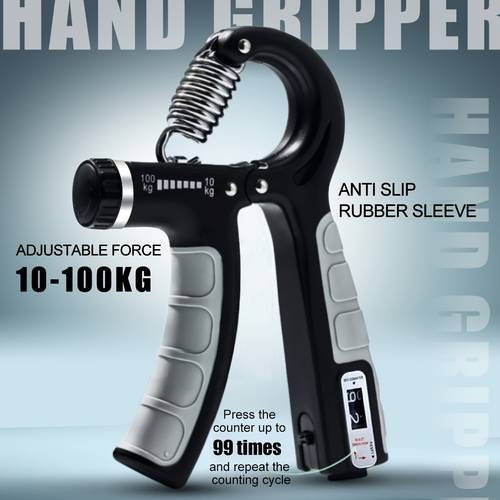 grip trainer, 5-60cm 10-100kg višekratno podesiva snaga, brojčanik, vježba ruke, kompaktan i prenosan, pogodan za kada vježbanje kućna fitness oprema