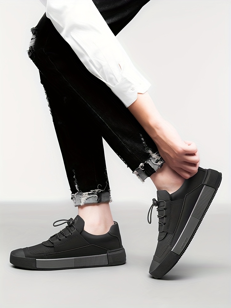 CLOHOO Brand Men'S Shoes with Rubber Soles, Stylish Sports Casual Shoes, Street-Style Skate Shoes, Popular New Breathable Soft-Soled Comfortable Men'S Shoes, Youth British Style Men'S Footwear