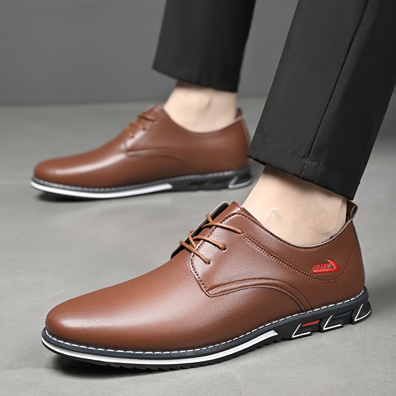 Plus Size Mens Solid Soft Sole Casual Shoes For Office Wear Resistant Lace Up Shoes For Outdoor Casual Men s Shoes Temu Temu